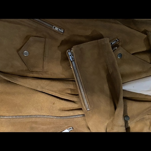 WeTheFree Beige Suede jacket . 100% Cow Leather. NWOT. Beige. Size medium - Picture 9 of 10